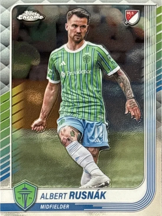 Topps Chrome Albert Rusnák Soccer Trading Card