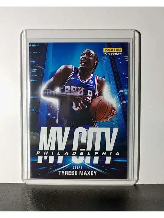 Tyrese Maxey 2024-25 Panini MyCity NBA #17 Basketball Card 76ers 1/268