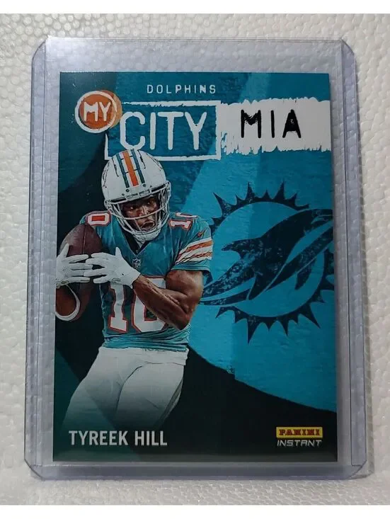 Tyreek Hill 2023 Panini NFL #2 My City Football Card Miami Dolphins 1/344