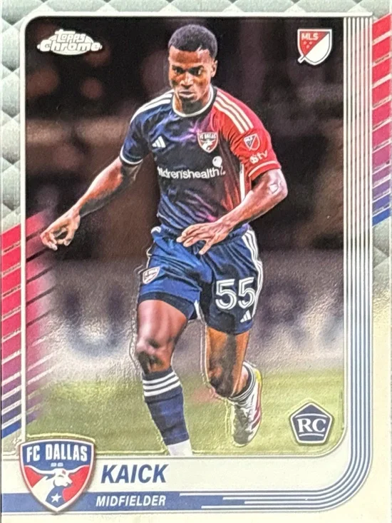 Topps Chrome FC Dallas Kaick Rookie Soccer Trading Card