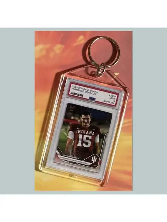 3725 Fernando Mendoza 2025 Bowman U Custom Hand Made Keychain