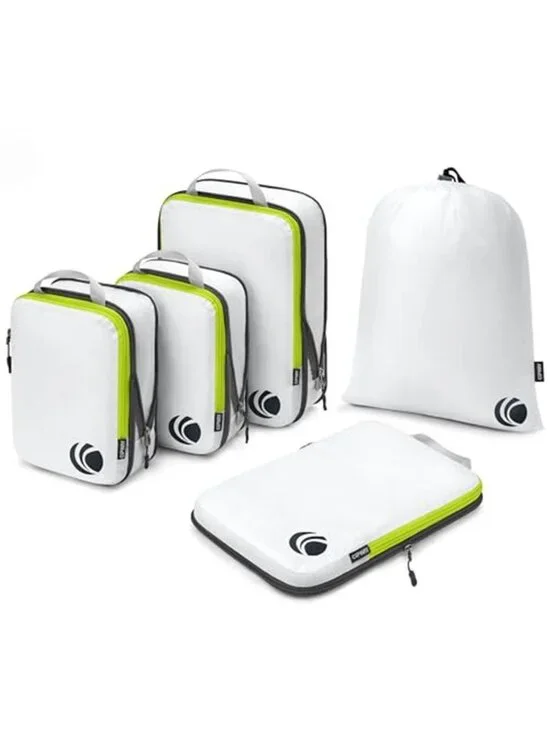 Compression Packing Cubes Travel Organizer Set Luggage Storage Bags 5 Piece