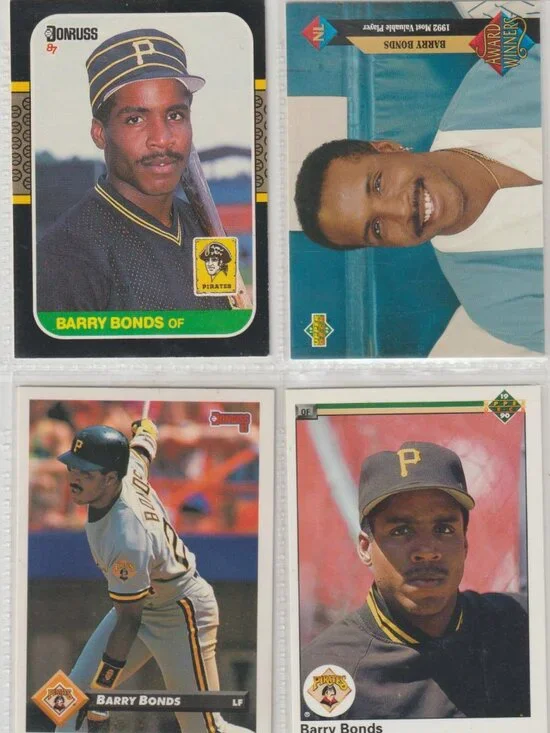 Barry Bonds 4 Card Lot – Rookie + Inserts/Base Mix #27