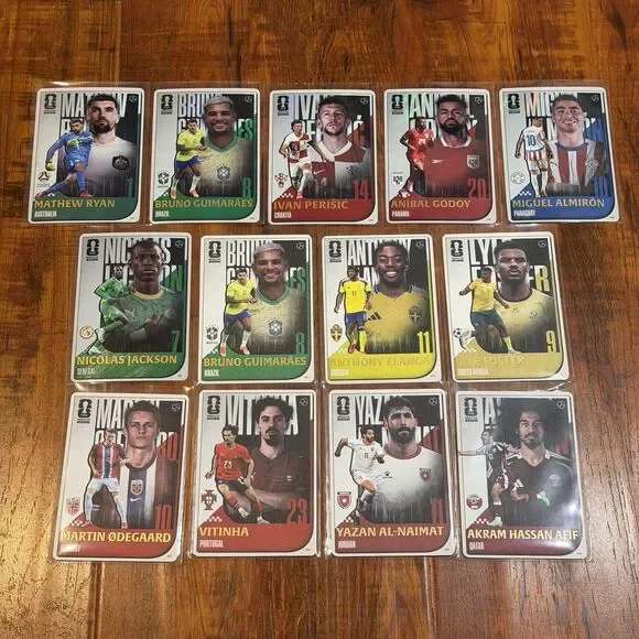 13 x 2026 Panini Kayou FIFA World Cup Soccer Pictorial Insert Card Lot