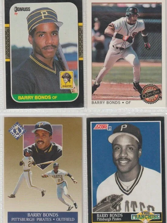 Barry Bonds 4 Card Lot – Rookie + Inserts/Base Mix #26
