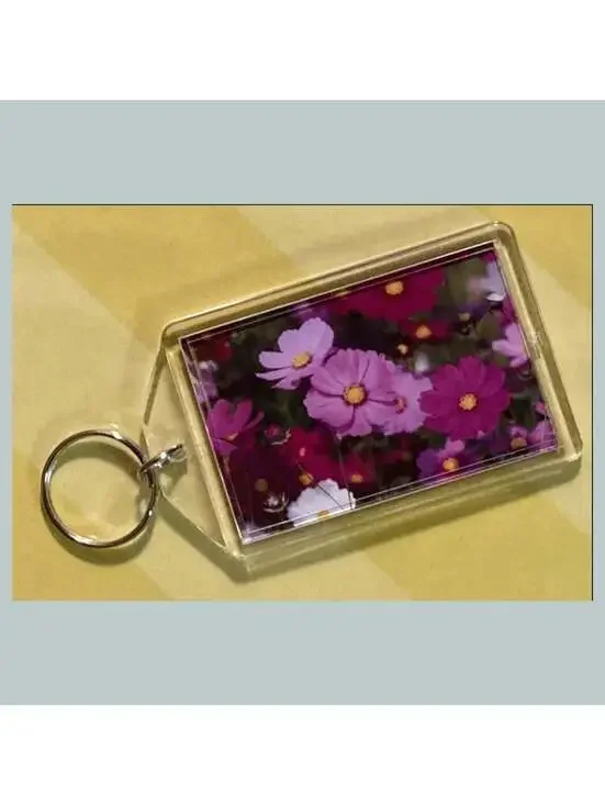 3680 Cosmos Acrylic Keychain | Floral Keychain | Flower Lover Gift