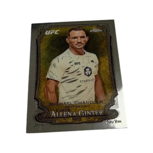 2025 Topps Chrome Allen & Ginter Michael Chandler UFC AG-2 Lightweight Silver