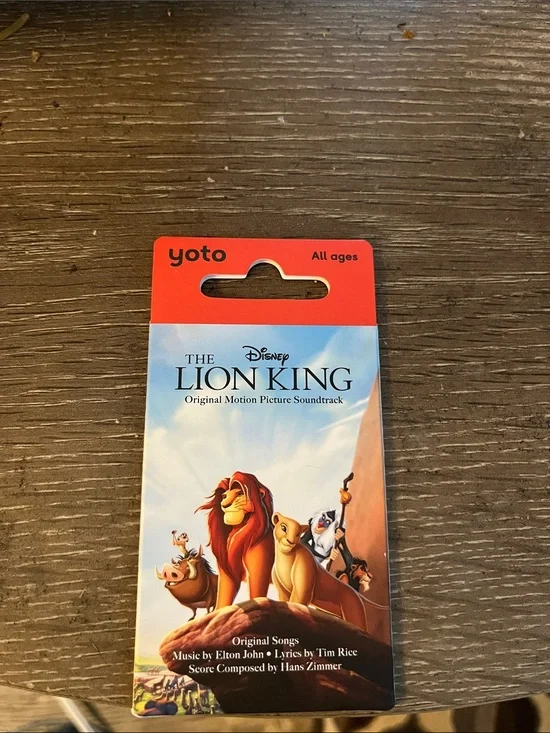 yoto Disney The Lion King Kids Audio Card - Red/Blue