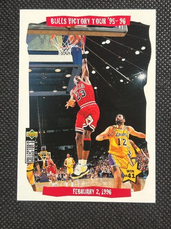 Michael Jordan 1996 Collectors Choice Basketball #25 Victory Tour  Chicago Bulls