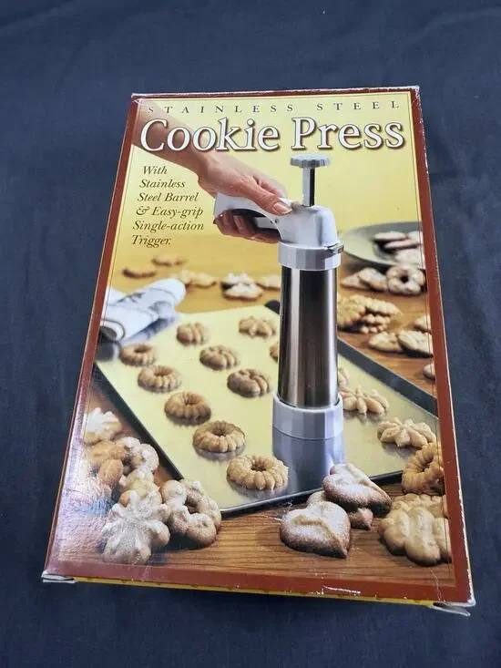 Stainless Steel Cookie Press William Sonoma 1999 New Open Box
