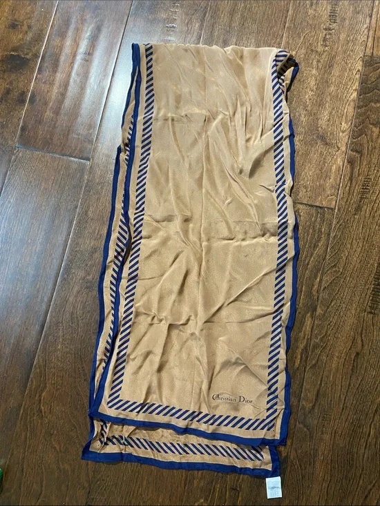Vintage Christian Dior 100% silk scarf