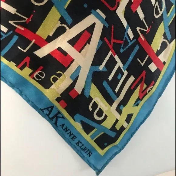 Anne Klein Silk Bandana Scarf