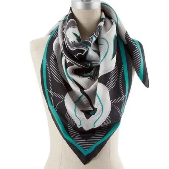 WHBM MEDALLION SILK SCARF