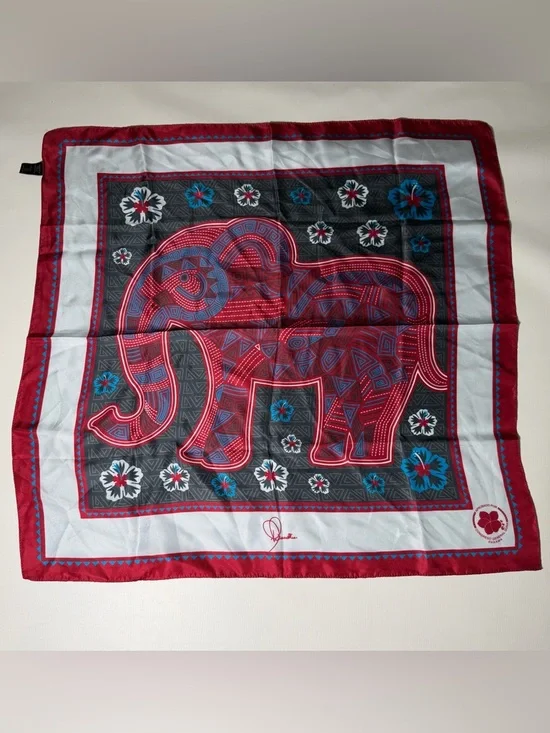 Franklin of Panama Hand Made Silk Scarf