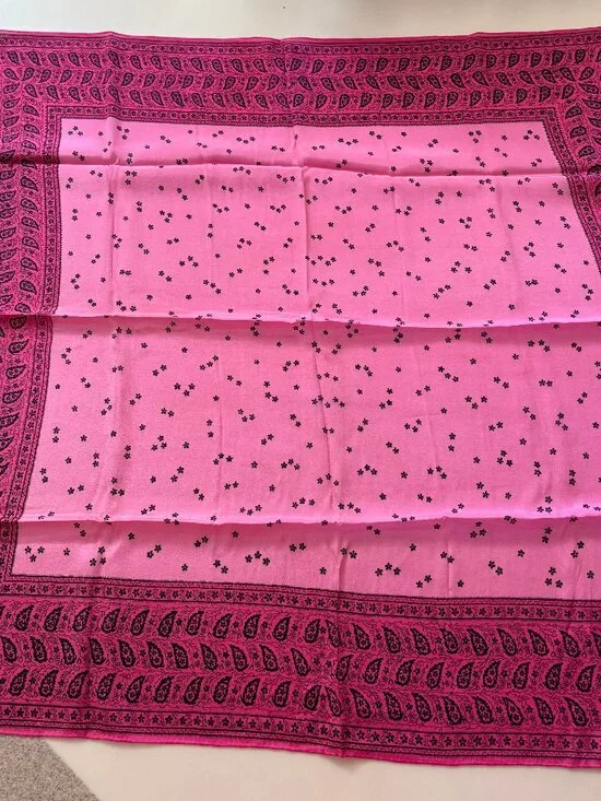 Vintage Glentex 100% Silk Scarf  31