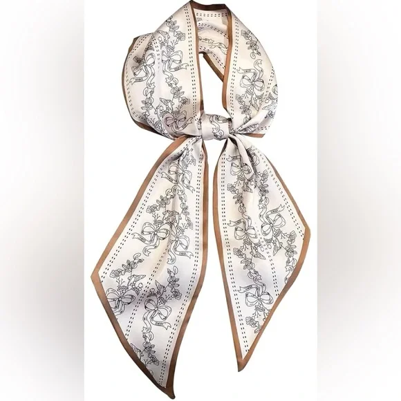 Head Scarf Hair Neck Scarves For Women Purse Bag Scarfs For Handbags Satin
