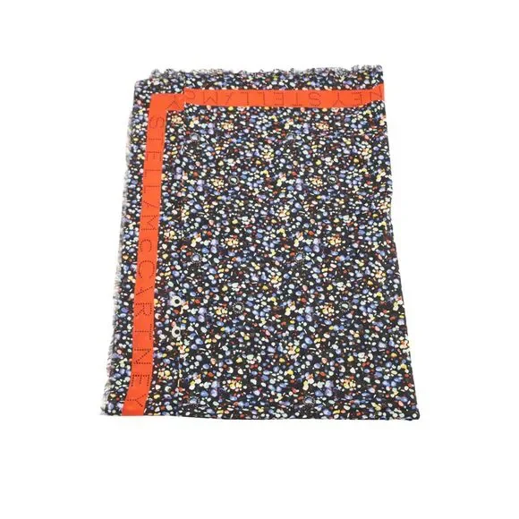 Stella Mccartney Splatter Print Scarf in Multicolor Silk