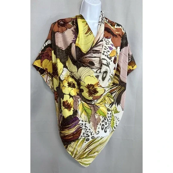 Women's Floral Square Scarf 41