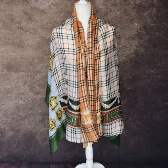 Miss Melinda Long Silky Scarf Shawl Bodywrap