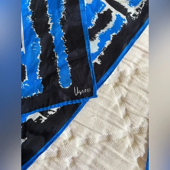 Vintage Vera Neumann 100% Silk Scarf: 1970s Geometric‎ Pop Art