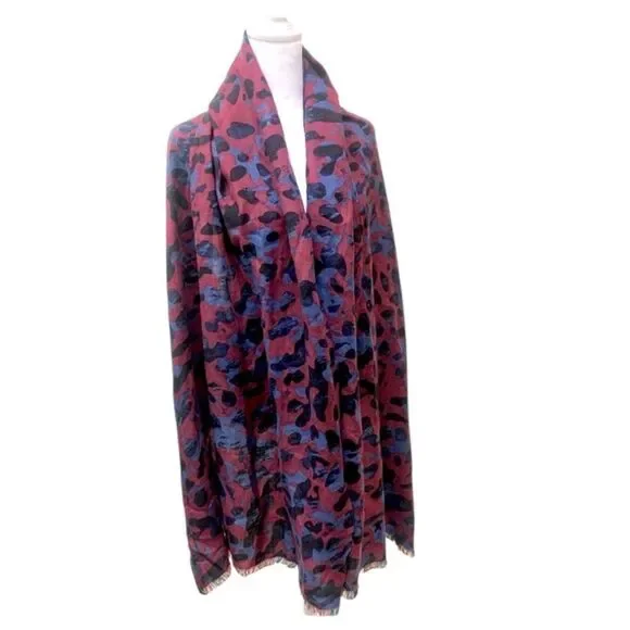 Louis Vuitton Stephan Sprouse Cashmere Silk Camouflage Scarf Stole Ltd Edition