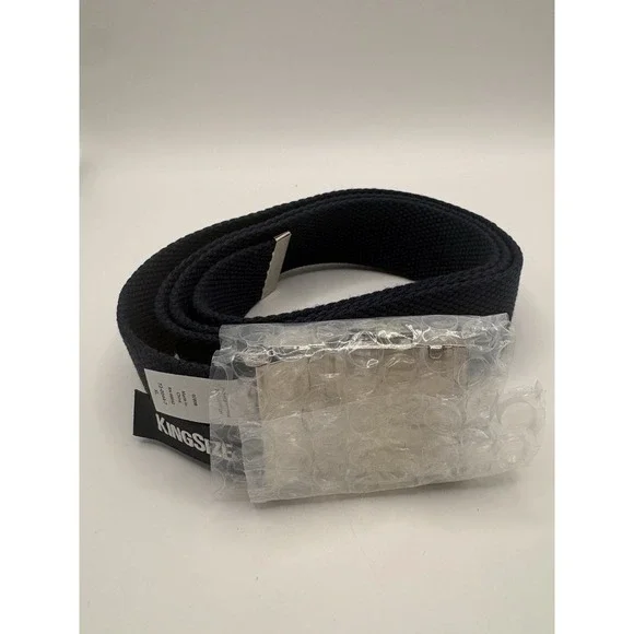 Kingsize Men's Big & Tall Canvas Belt Navy Size XL NEW Measures 44