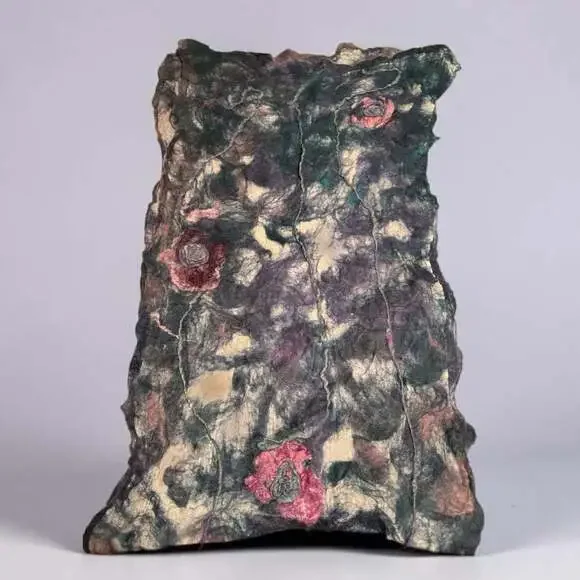 Graceful Ewe Fiber Arts Handmade Felted Wool Art Scarf