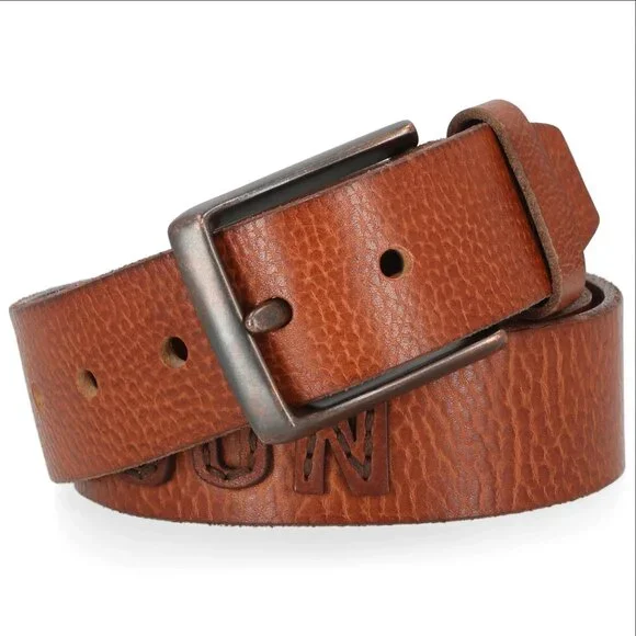 Harley Davidson H-D Raised Cutout Logo Leather Belt
