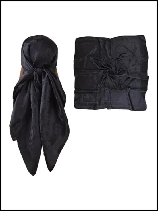 35x35 Silk Like Satin Scarf Head Wrap Hair Sleeping Bandana