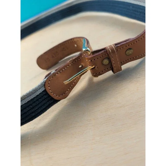 Vintage 40 450 -05 Belt Blue Threaded Belt Size 36