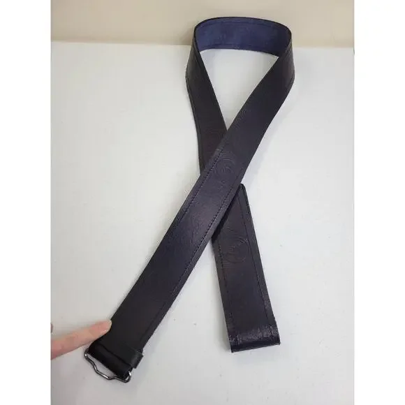 Scottish Highland Belt Kilt‎ XXL Leather Black Brown Embossed Without Buckle