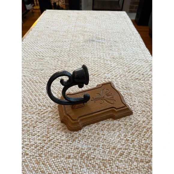 Vintage Plastic Wall Candle Sconce Decor