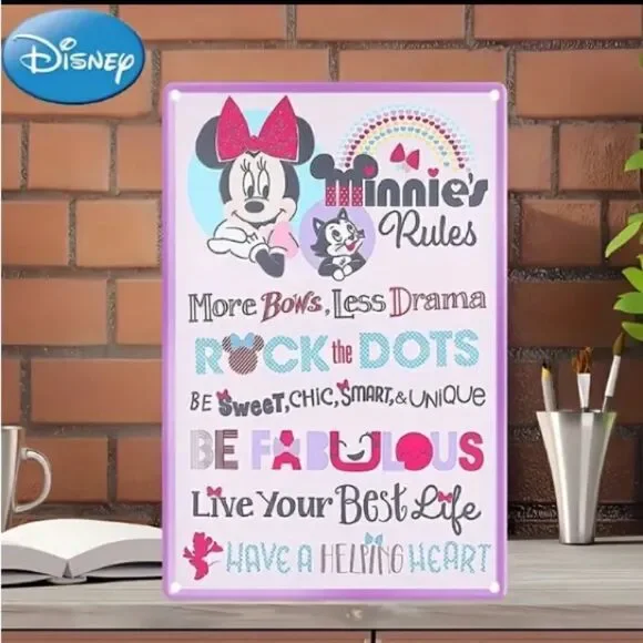 Disney  Minnie Mouse Aluminum Sign