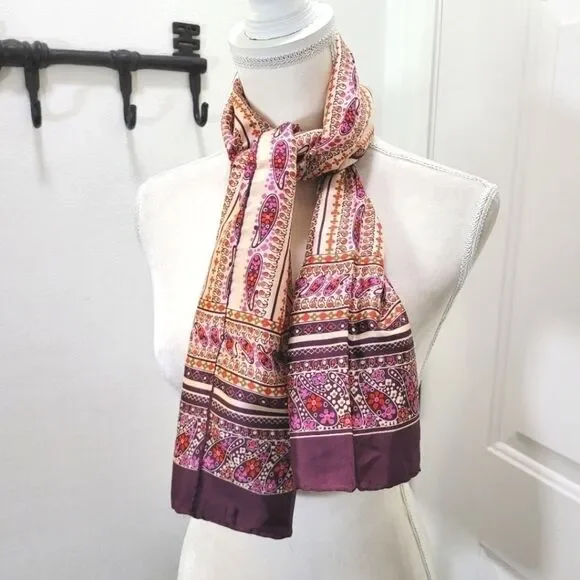 Vintage Echo Silk Rectangle Scarf Japan