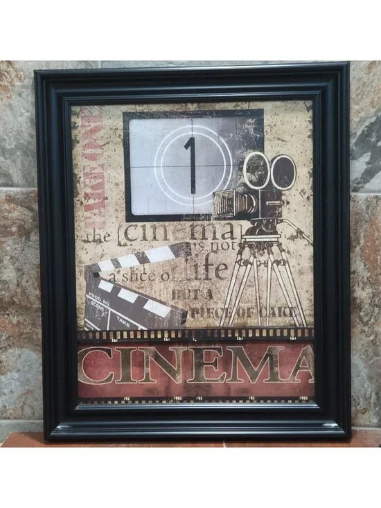 Framed Cinema Wall Art Movie Theater Quote Sign Art Slice of Life Piece of Cake