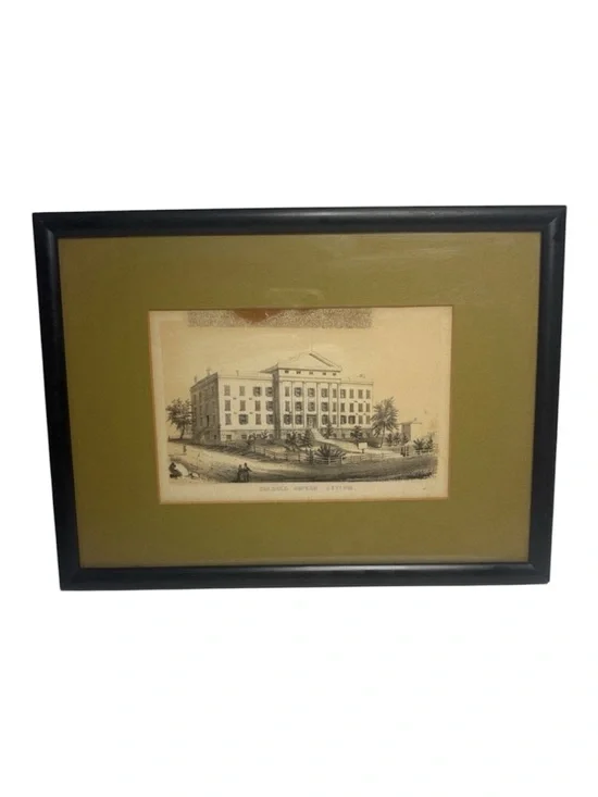 Framed Vintage Orphan Asylum Print MS6