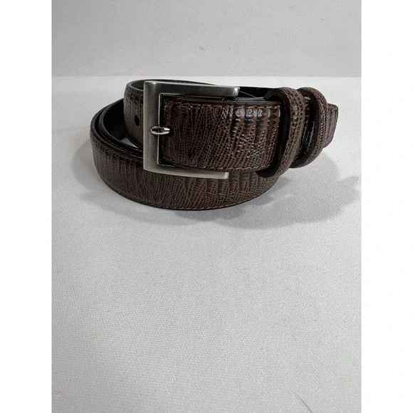 Vintage Faux Reptile Belt XXL Brown Western Rockstar‎ Statement Accessory