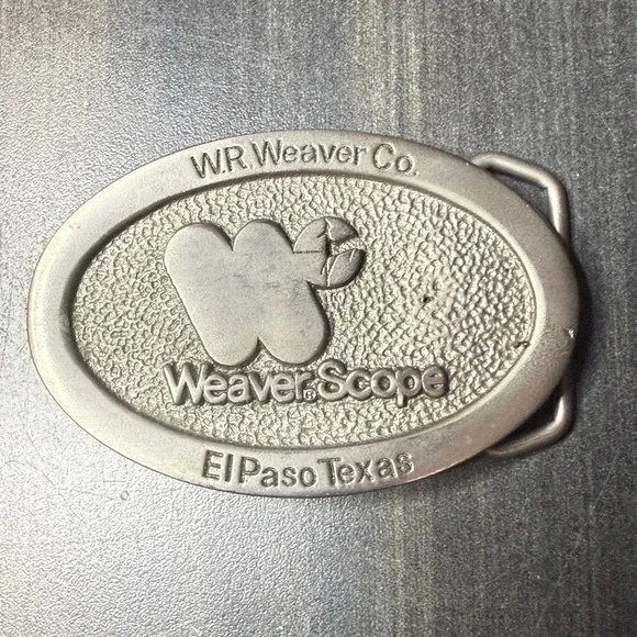 WR Weaver Co.‎ Weaver Scope Belt Buckle Solid Brass Custom El Paso Texas