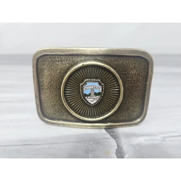 Pennsylvania Gettysburg STATE‎ SOUVENIR BELT BUCKLE Brass