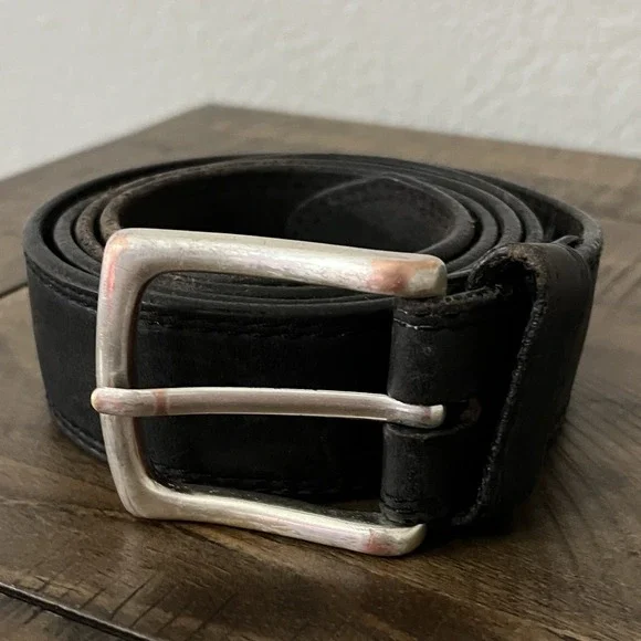 Red Wing Shoes Men's Brown Leather Belt Sz 42 Brass Buckle USA Made Vintage‎