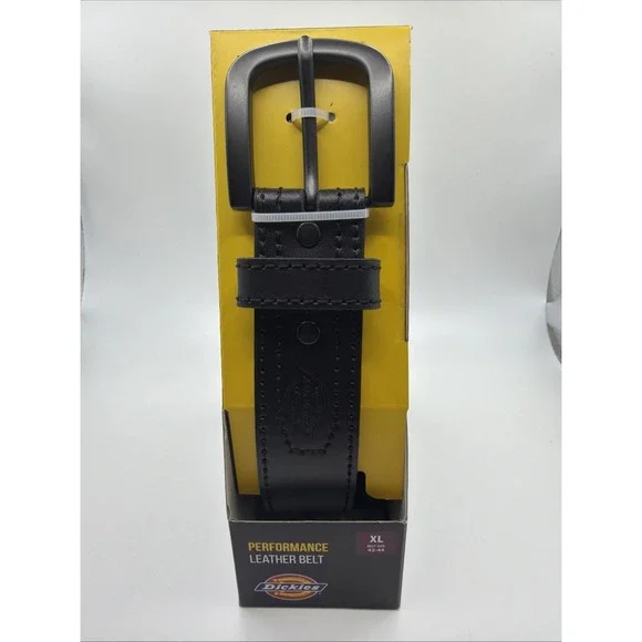 Dickie Performance Leather Belt Black.‎ Size XL 42-44