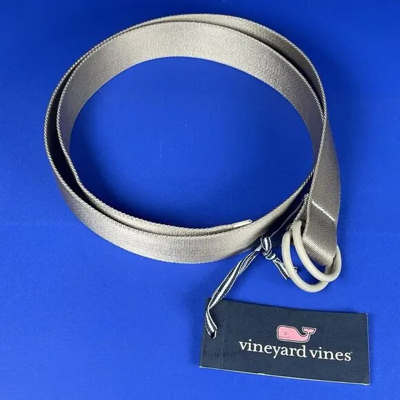 Vineyard Vines Men's Large Neon Pop On The Go Belt Stone MSRP‎ $78 NWT
