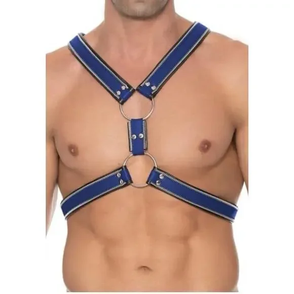 🦋B2G1🦋SHOTS-UOMO Genuine Leather Z Series O-Ring Scottish Chest Harness  | S/M |
