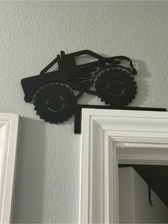 Monster Truck Wall Frame Decor - Any color - Message for options