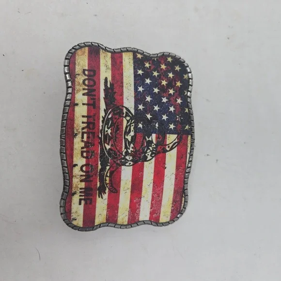 Wallet Buckle Gadsden Flag Dont Tread On Me American Flag Credit Card Holder
