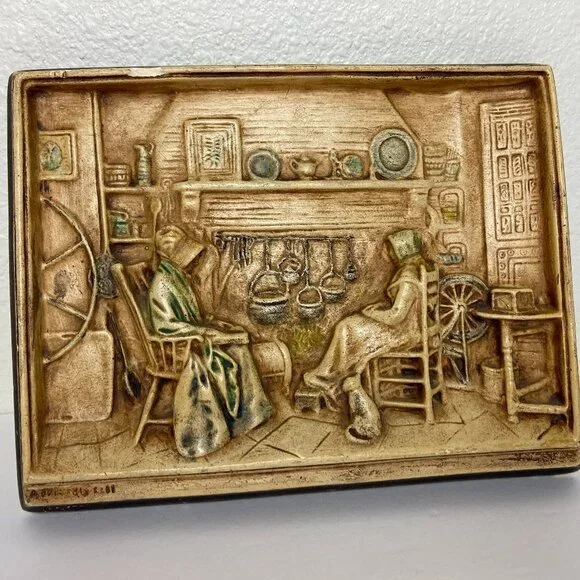 Vintage  Old Wall Art Ceramics 