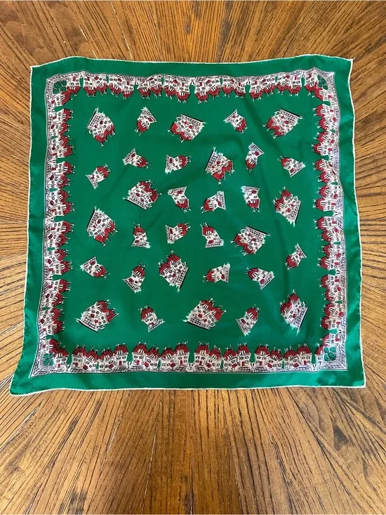 Vintage 1940’s Baar & Beards Silk Scarf Made in Occupied Japan