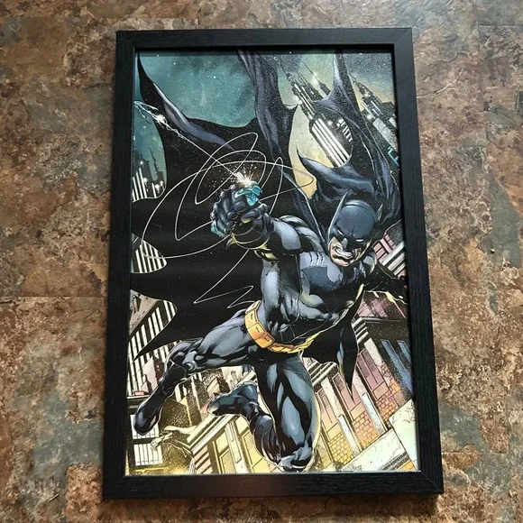 Batman Wooden Picture Wall Bedroom Home Decor Black Medium