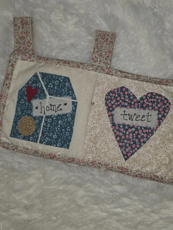 Handmade Home Tweet Home Quilted Wall Hanging - Cottagecore - Grandmacore