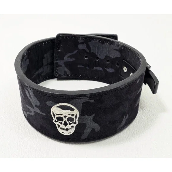 Gym Reapers 10mm Lever Weightlifting Belt Midnight Camo Size XS